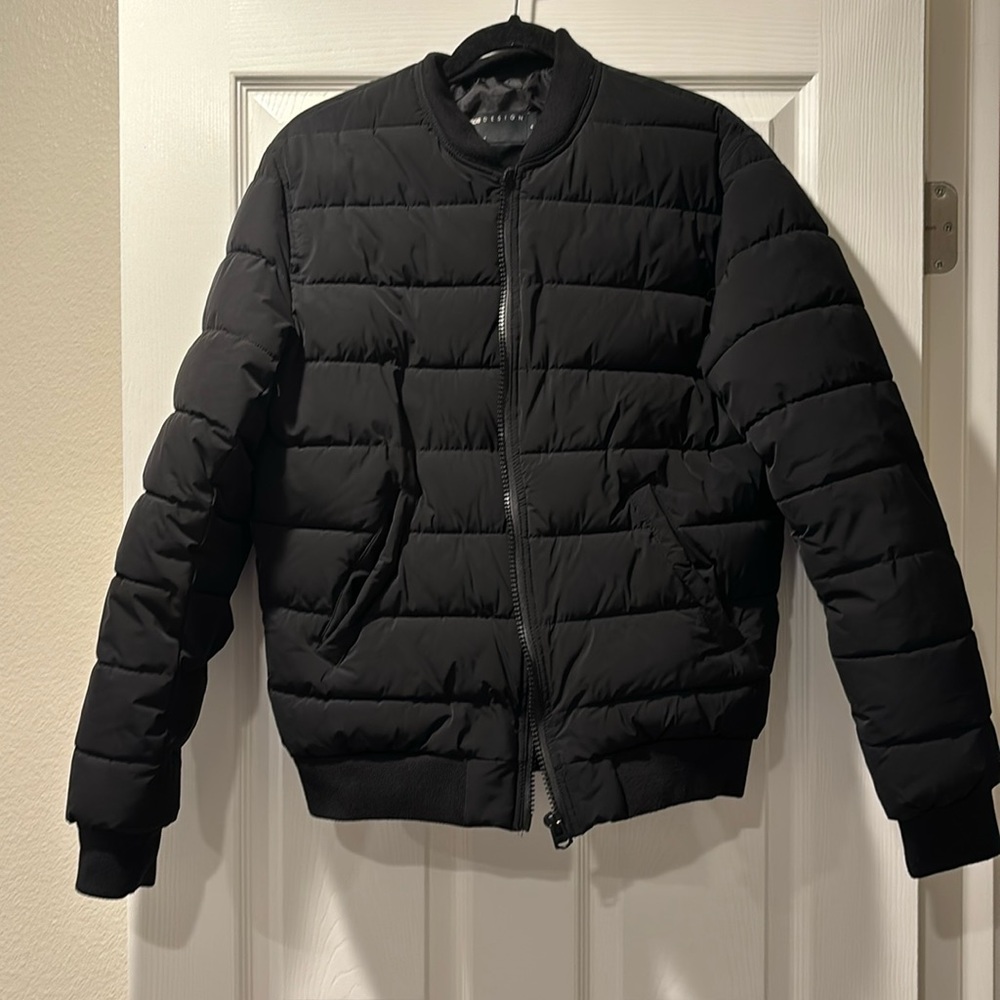 Black puffer jacket